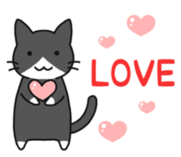 Sticker of cute five cats sticker #15083566