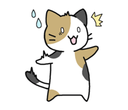 Sticker of cute five cats sticker #15083568