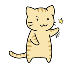 Sticker of cute five cats sticker #15083569