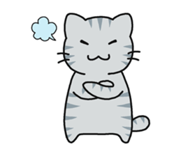Sticker of cute five cats sticker #15083572