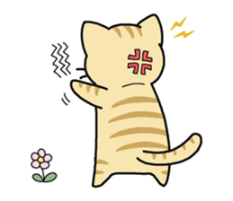 Sticker of cute five cats sticker #15083573