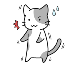 Sticker of cute five cats sticker #15083576