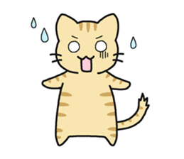 Sticker of cute five cats sticker #15083577