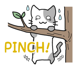 Sticker of cute five cats sticker #15083578
