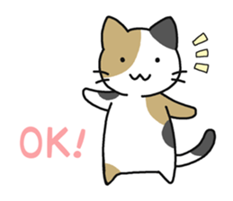 Sticker of cute five cats sticker #15083580