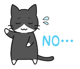 Sticker of cute five cats sticker #15083581