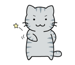 Sticker of cute five cats sticker #15083583