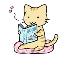 Sticker of cute five cats sticker #15083584