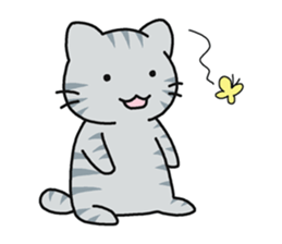Sticker of cute five cats sticker #15083585