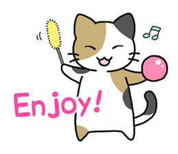 Sticker of cute five cats sticker #15083588