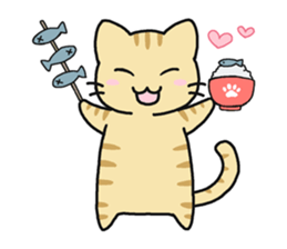 Sticker of cute five cats sticker #15083590