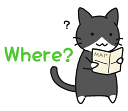 Sticker of cute five cats sticker #15083592