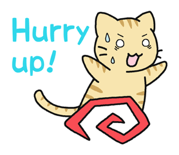 Sticker of cute five cats sticker #15083595