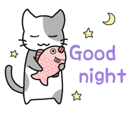 Sticker of cute five cats sticker #15083599