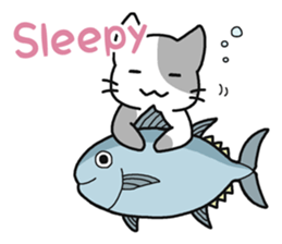 Sticker of cute five cats sticker #15083601