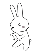A rabbit is in love 8 sticker #15083731