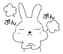 A rabbit is in love 8 sticker #15083735