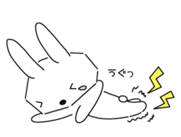 A rabbit is in love 8 sticker #15083742