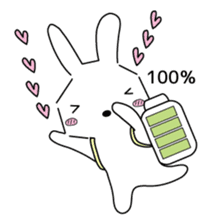 A rabbit is in love 8 sticker #15083749