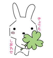 A rabbit is in love 8 sticker #15083763