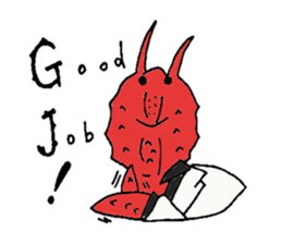 Crab host - Newcomer host Taraba sticker #15084575