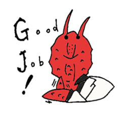 Crab host - Newcomer host Taraba sticker #15084575