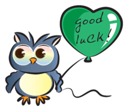 owl&balloons sticker #15084652