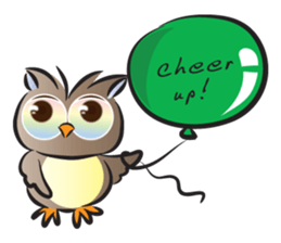 owl&balloons sticker #15084653