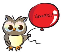 owl&balloons sticker #15084660