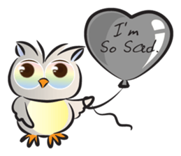 owl&balloons sticker #15084661