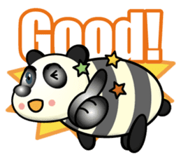 giant panda boy sticker #15086005