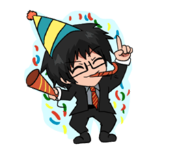 Grad Man sticker #15086403