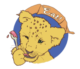 Cute Lion Cubs sticker #15086695