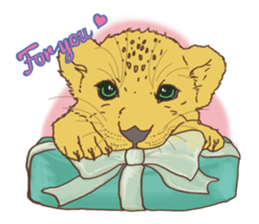 Cute Lion Cubs sticker #15086696