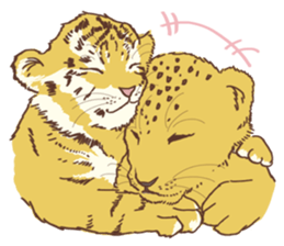 Cute Lion Cubs sticker #15086697