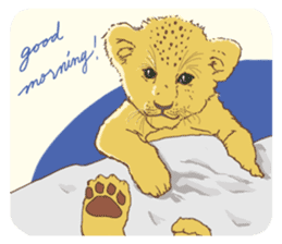 Cute Lion Cubs sticker #15086698