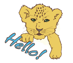 Cute Lion Cubs sticker #15086699