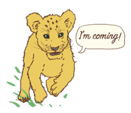 Cute Lion Cubs sticker #15086700