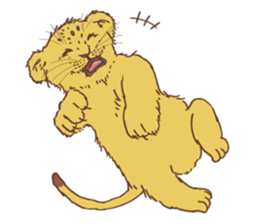 Cute Lion Cubs sticker #15086703
