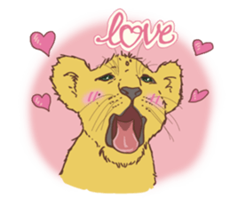 Cute Lion Cubs sticker #15086707