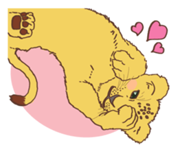Cute Lion Cubs sticker #15086708