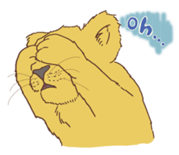 Cute Lion Cubs sticker #15086710