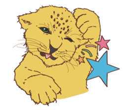 Cute Lion Cubs sticker #15086715
