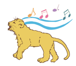 Cute Lion Cubs sticker #15086716
