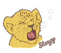 Cute Lion Cubs sticker #15086719