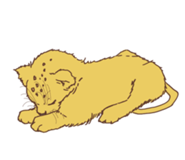 Cute Lion Cubs sticker #15086720