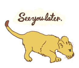 Cute Lion Cubs sticker #15086721