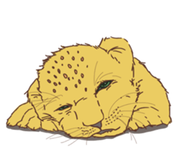 Cute Lion Cubs sticker #15086727