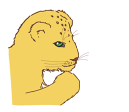 Cute Lion Cubs sticker #15086728