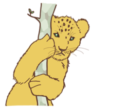 Cute Lion Cubs sticker #15086731